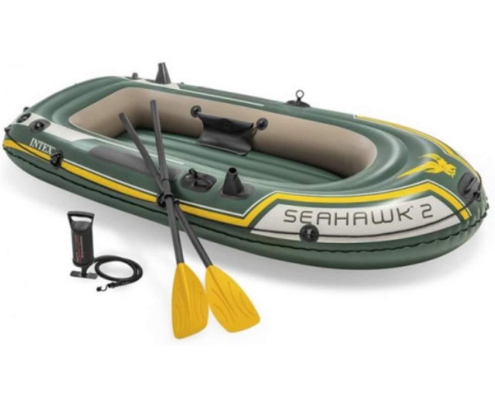 Човен надувний двомісний Intex Seahawk 2 Set з веслами/насосом 236х114 см (68347) - фото 2
