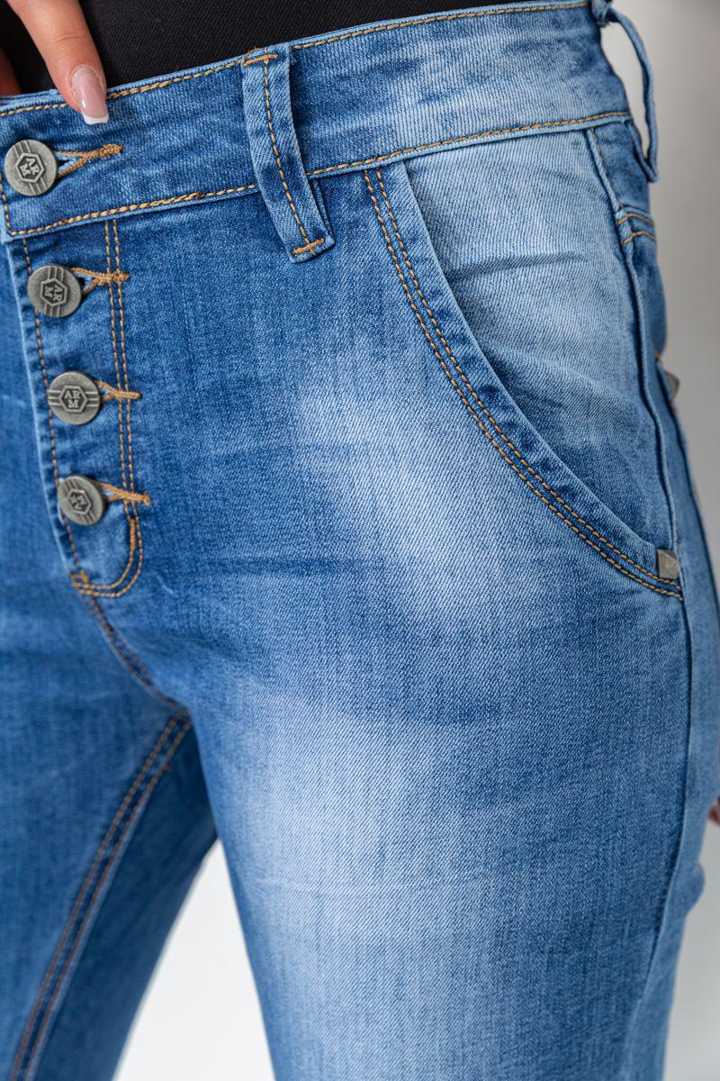 Джинси жіночі з потертостями Ager 244RS08 р. 27 Синій (65f2d3f7a4b9607aef04ec55) - фото 5