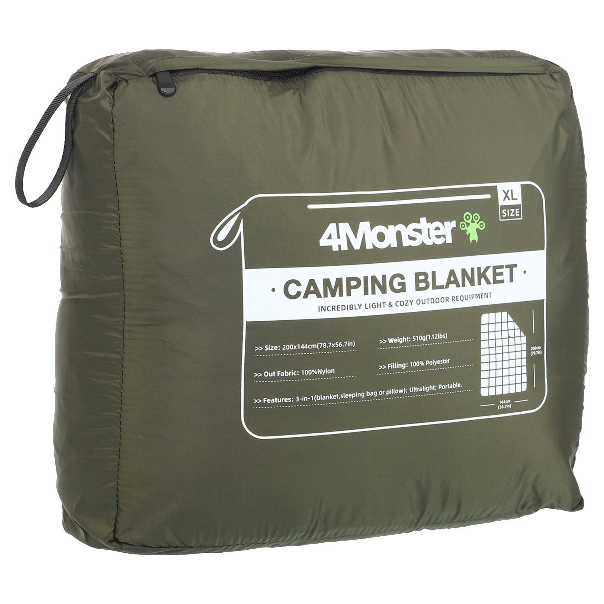 Одеяло мультифункциональное 4monster Camping Multifunctional Puffy Blanket 3в1 Оливковый (C-PBF-144) - фото 6