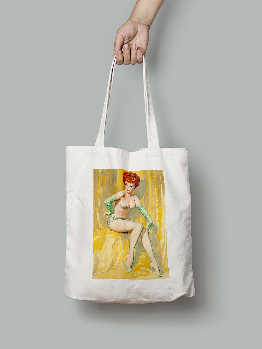Эко-сумка Девушка в нижнем белье шопер (pin_up_023001_Bag) Эко-сумка Девушка в нижнем белье шопер (pin_up_023001_Bag)