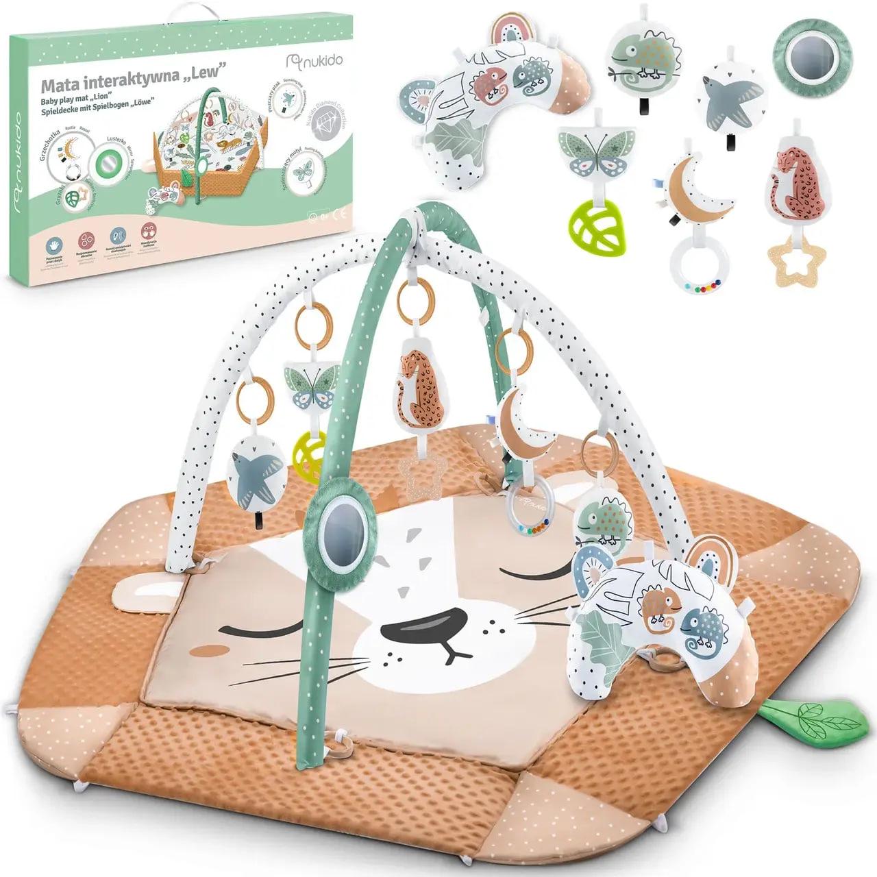 Развивающий интерактивный коврик для младенцев Nukido Lew - фото 5 Развивающий интерактивный коврик для младенцев Nukido Lew - фото 5