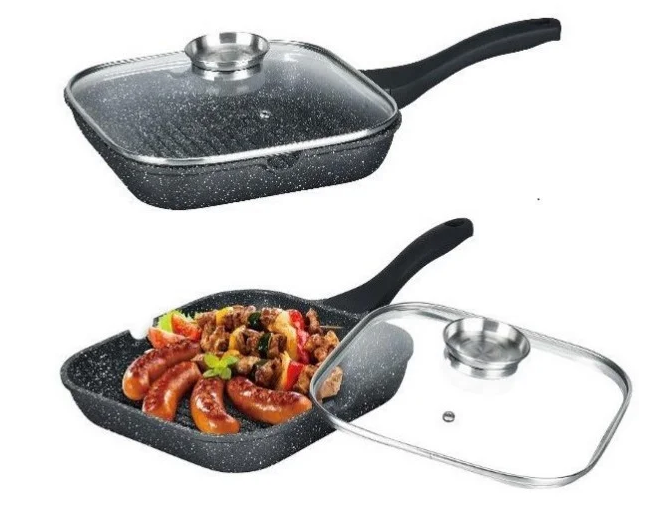 Сковорода-гриль UNIQUE UN-4012 28 см (IR004003) - фото 2 Сковорода-гриль UNIQUE UN-4012 28 см (IR004003) - фото 2