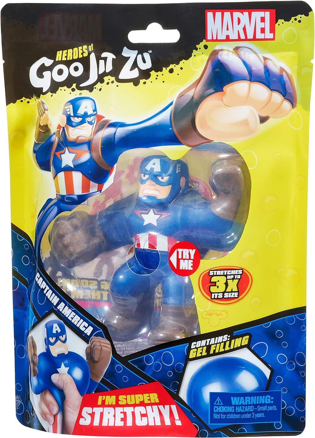 Фігурка тягучка Heroes of Goo Jit Zu Licensed Marvel Captain America - фото 6