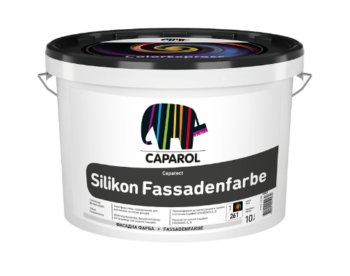 Краска силиконовая фасадная матовая Caparol Capatect Silikon Fassadenfarbe База 1 10 л