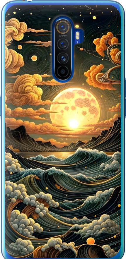Чехол на Realme X2 Pro Арт волны (6332u-1866-42517)