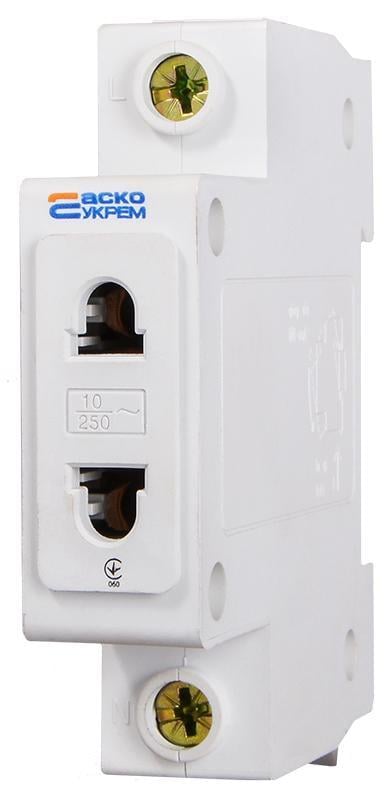 Розетка на DIN-рейку АСКО-Укрем C45 2P (A0150010103) Розетка на DIN-рейку АСКО-Укрем C45 2P (A0150010103)