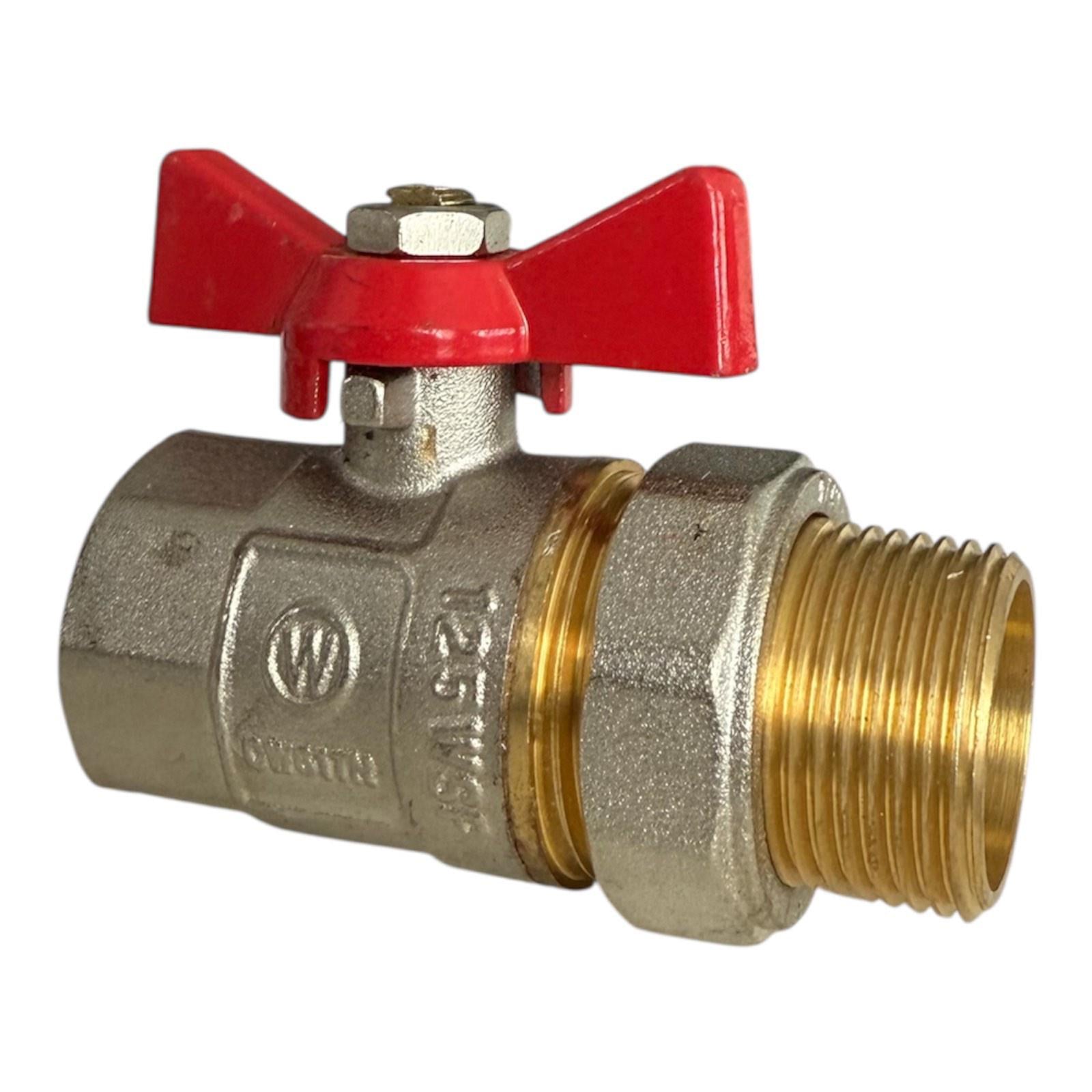 Кран кульовий WATER 1/2" з американкою прямий (00-00004988)