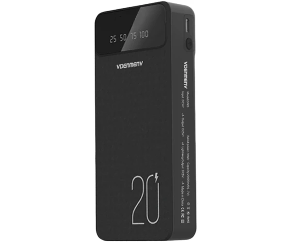 Батарея дополнительная Denmen DP20 20000 mAh Black Батарея дополнительная Denmen DP20 20000 mAh Black