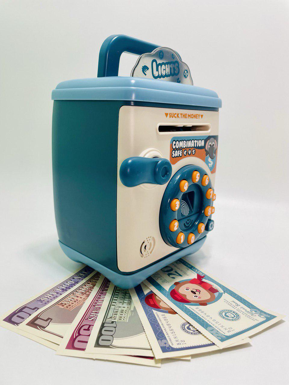 Сейф іграшковий звук/підсвічування/співає пісні/слова англійською/сканер відбитка пальця (801) - фото 3 Сейф іграшковий звук/підсвічування/співає пісні/слова англійською/сканер відбитка пальця (801) - фото 3