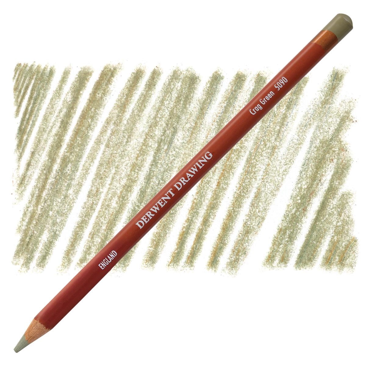 Карандаш для рисунка Derwent Drawing восково-масличный 5090 Зеленый горный (700680)