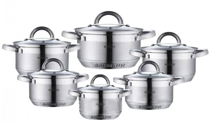 Набор кастрюль с крышками Bohmann BH-0717 12 пр. (1800305841)