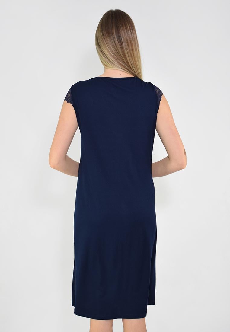 Женская ночная рубашка N.EL 1267-92-2 XL Темно-синий - фото 4 Женская ночная рубашка N.EL 1267-92-2 XL Темно-синий - фото 4