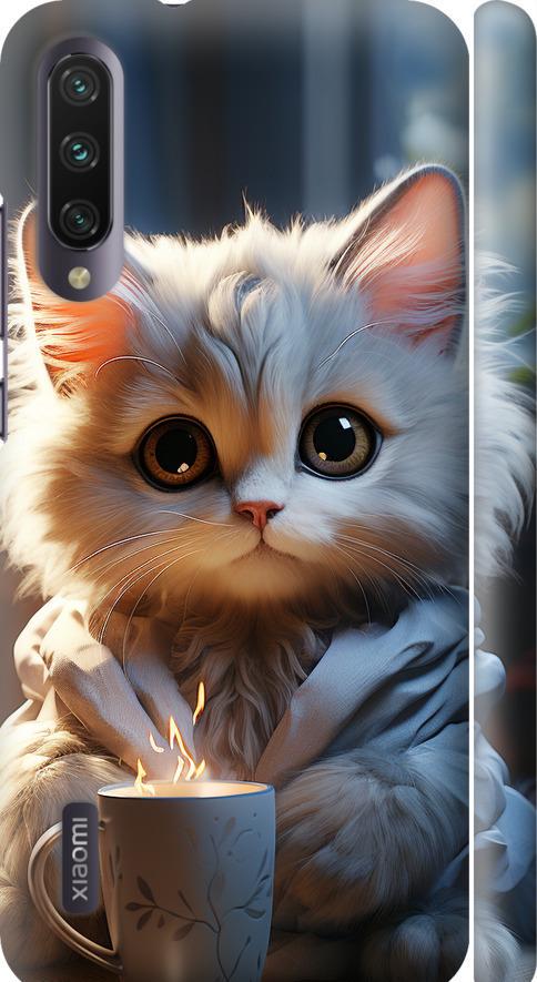 Чехол на Xiaomi Mi A3 White cat (5646m-1737-42517)