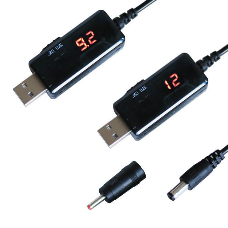 Кабель USB-DC для роутера 9V/12V з перемикачем (9202279) - фото 2