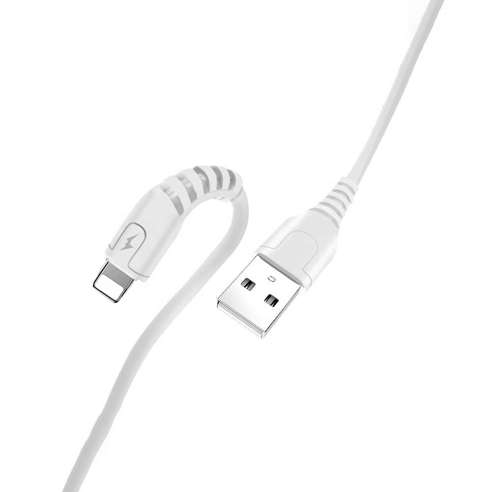 Кабель для заряджання та передачі даних Wuw X166 USB to Lightning 1 м Білий (209-00118)