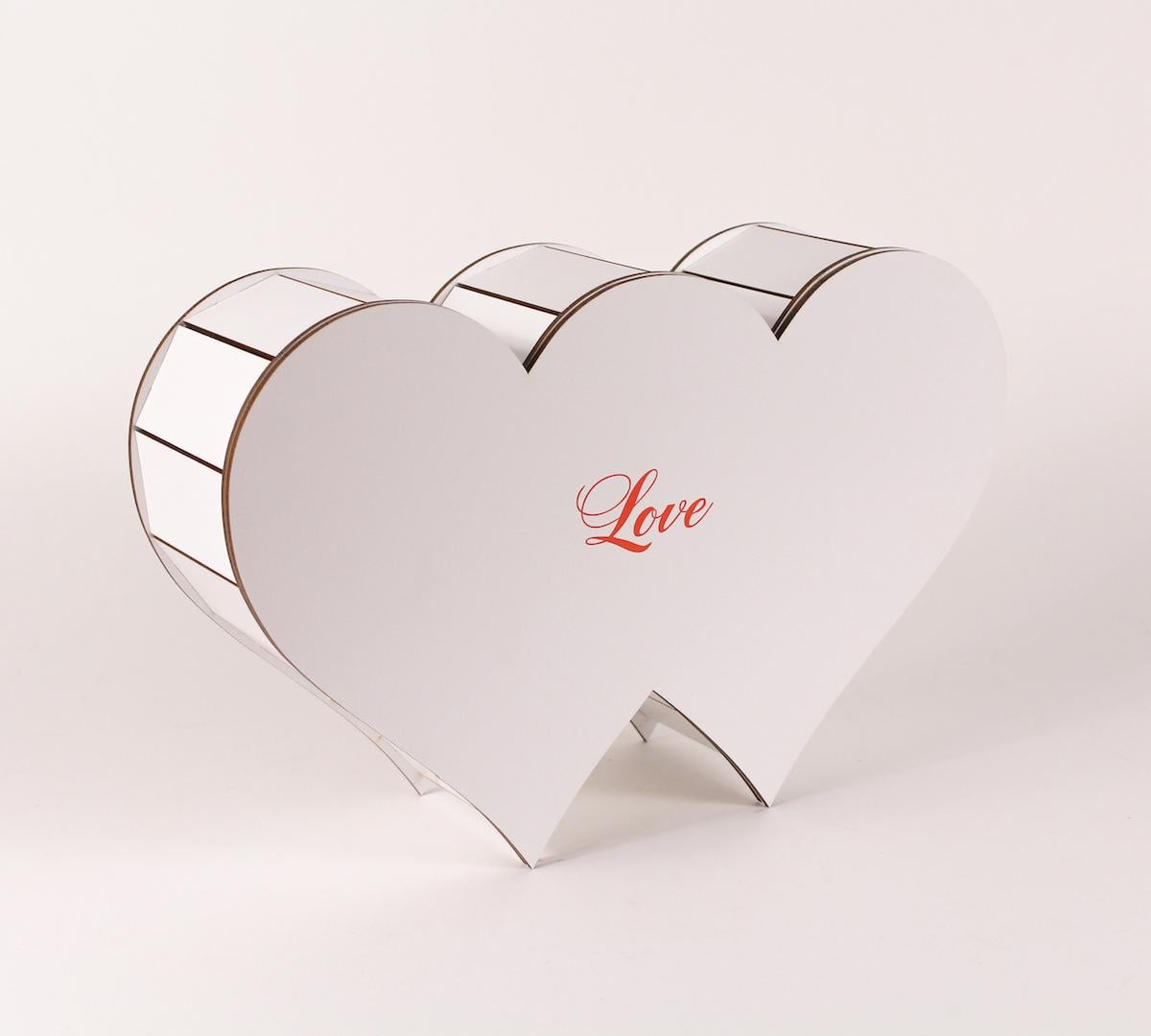 Коробка "Два серця Love" Білий (4494)