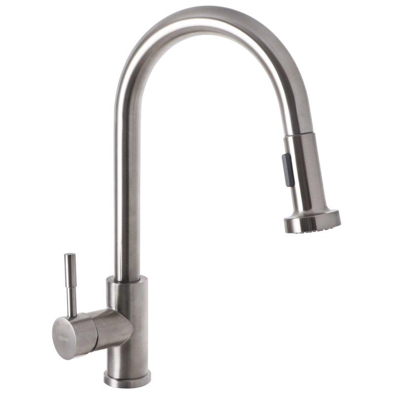 Смеситель для кухни Zerix LR76005-1 с выдвижной лейкой (LL1200) Смеситель для кухни Zerix LR76005-1 с выдвижной лейкой (LL1200)