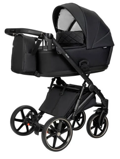 Коляска детская функциональная Velio Lux 2в1 Глубокий черный