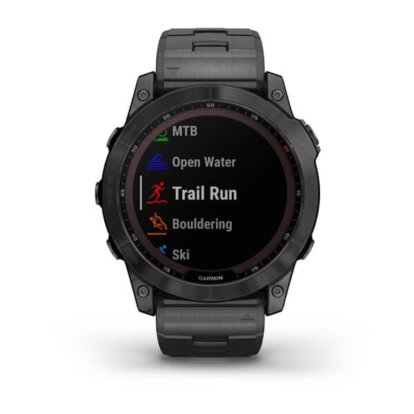 Смарт-часы Garmin Fenix 7X Sapphire Solar DLC + силиконовый ремешок Черный/Серый - фото 7