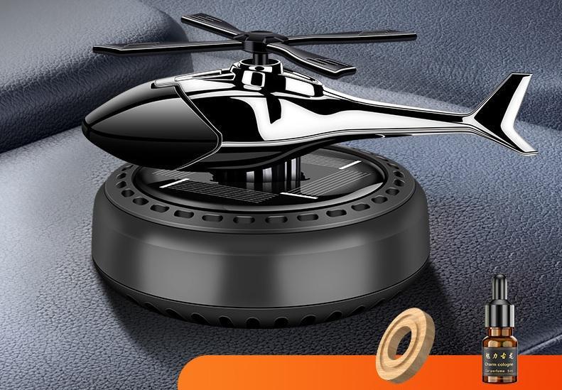 Ароматизатор в автомобіль Гелікоптер на сонячній батареї Чорний (Е051470) - фото 5