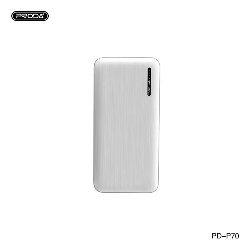 Батарея універсальна мобільна Proda PD-P70 20000 mAh White (PRD-PDP70-WT) - фото 3