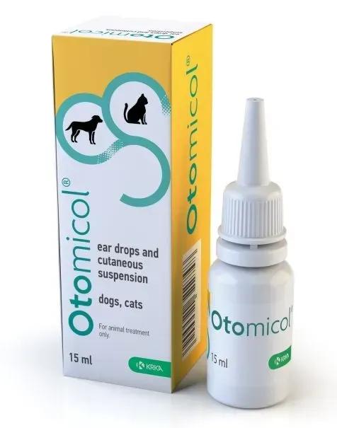 Капли для собак и кошек Отомикол Otomicol ушные 15 мл