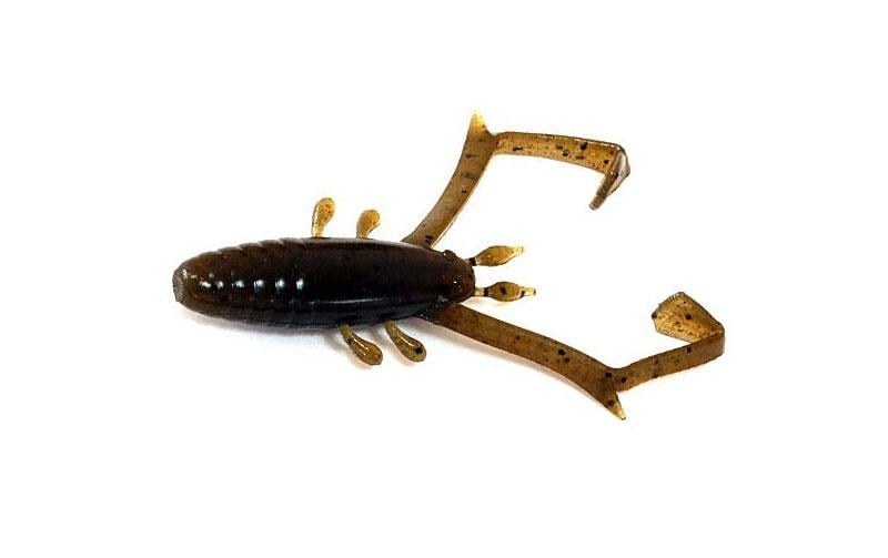 Силиконовая креветка Reins Delta Shrimp №002 для микроджига съедобный 2" 12 шт. Green pumpkin (6806)