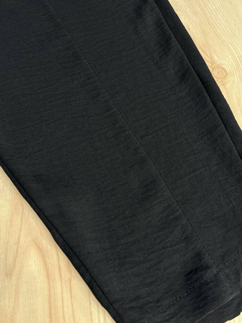 Брюки женские CLEW 0716 MOM с карманами шелковые шов впереди S Черный (2014) - фото 7 Брюки женские CLEW 0716 MOM с карманами шелковые шов впереди S Черный (2014) - фото 7