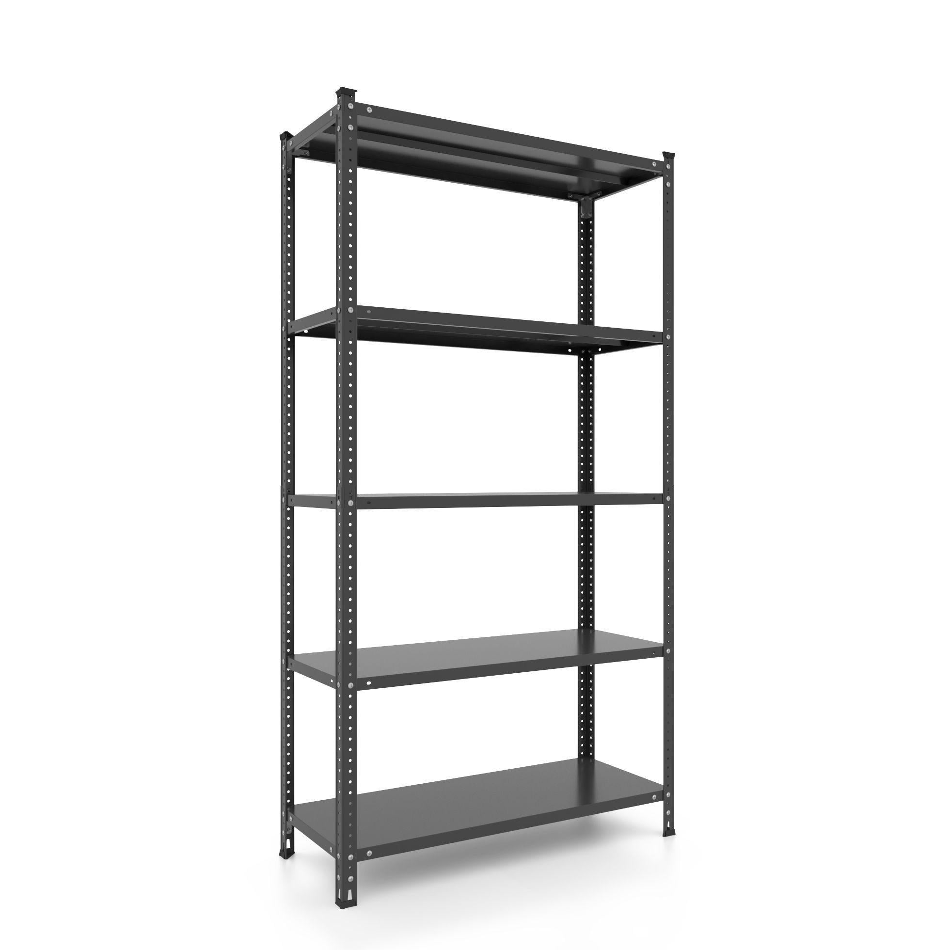 Стеллаж металлический РУНА 220х100х40 см окрашенный на 5 полок из металла Черный (372003) Стеллаж металлический РУНА 220х100х40 см окрашенный на 5 полок из металла Черный (372003)