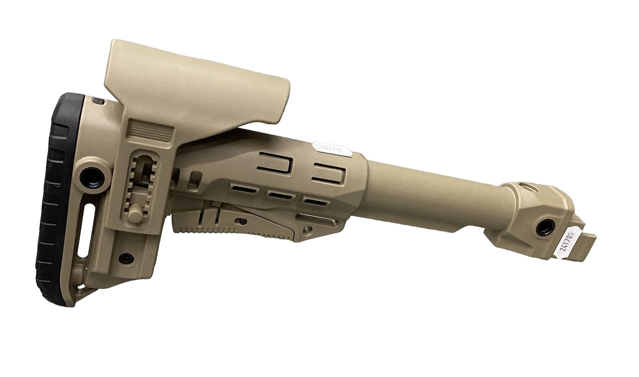 Прямий приклад DLG TACTICAL телескоп з підщічником повний комплект антабка на 2 сторони Койот (1715216769)