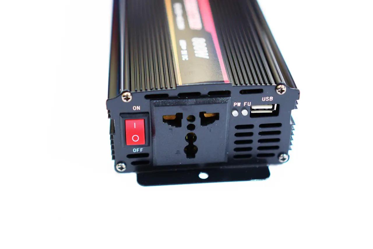 Инвертор UKC постоянного тока с зарядкой 12-220 V 800W (2079257619) - фото 2