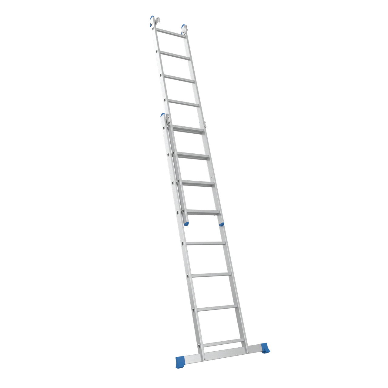 Драбина-стрем'янка алюмінієва Skladcom 3х8 трисекційна 4,43 м - фото 3 Драбина-стрем'янка алюмінієва Skladcom 3х8 трисекційна 4,43 м - фото 3