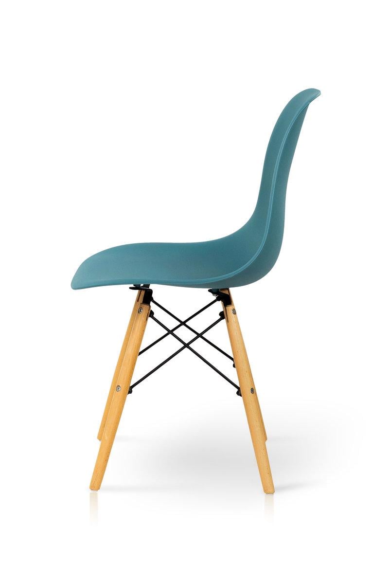 Стілець кухонний Мікс Меблі Смайл Аквамарин/ніжки Бук - фото 3 Стілець кухонний Мікс Меблі Смайл Аквамарин/ніжки Бук - фото 3