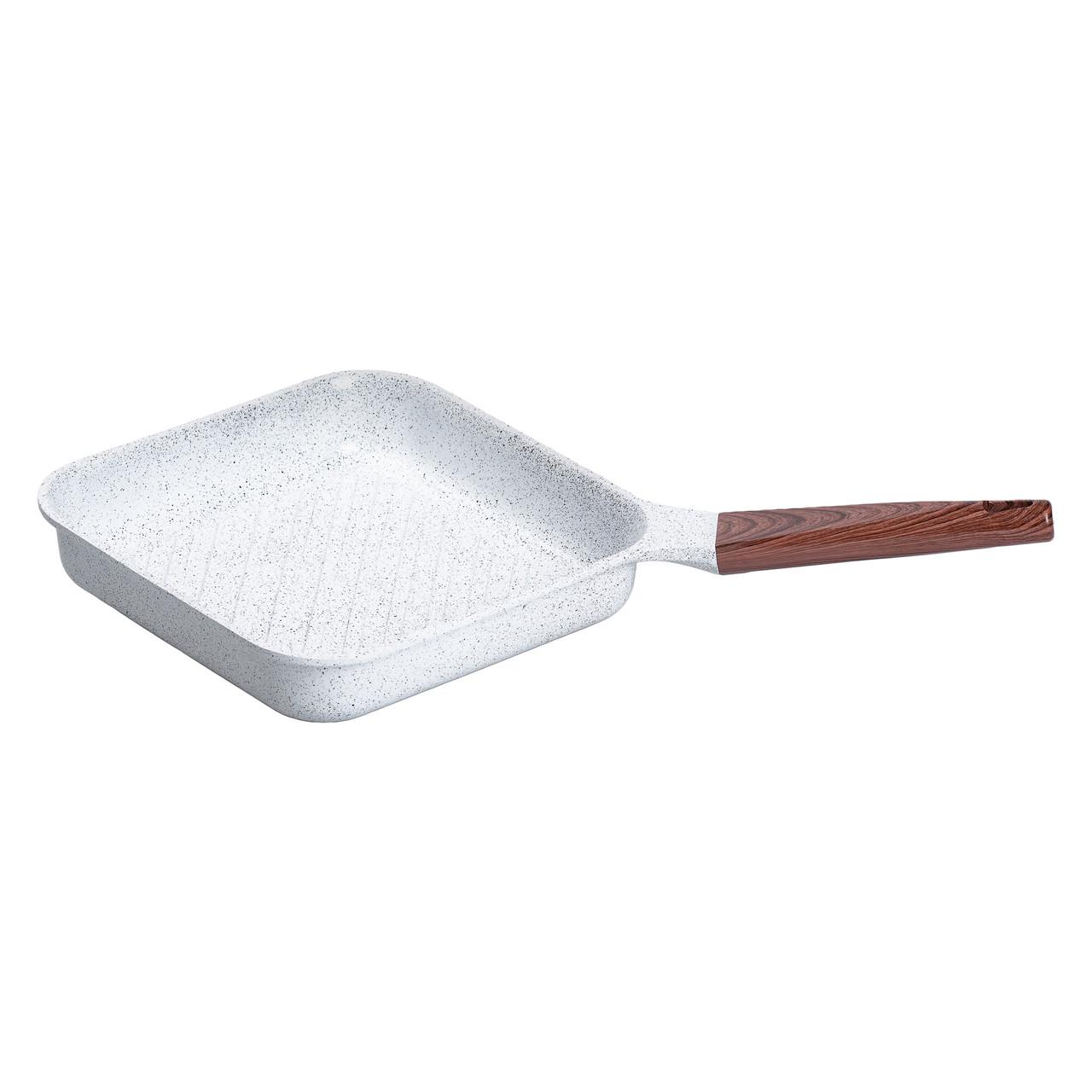 Сковорода-гриль MGC алюмінієва квадратна 2,5 л з антипригарним покриттям 24 см White - фото 4 Сковорода-гриль MGC алюмінієва квадратна 2,5 л з антипригарним покриттям 24 см White - фото 4