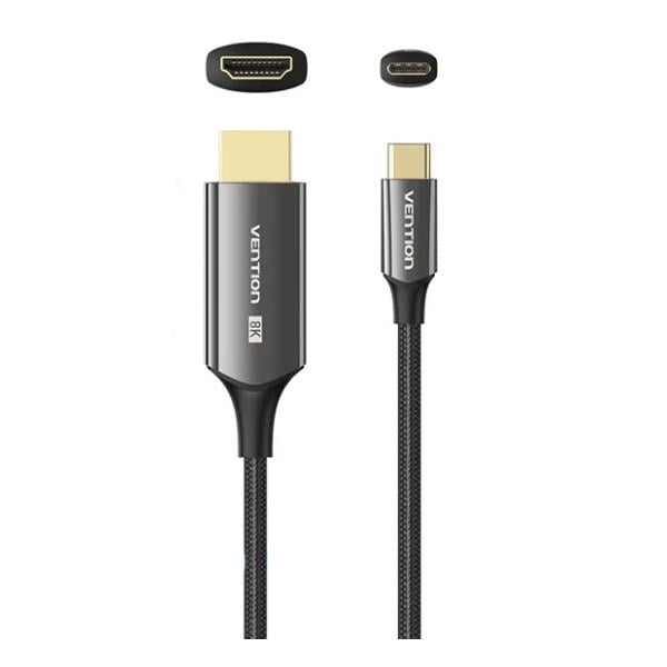Кабель для передачи данных Vention USB-C-HDMI v2.1 1,8 м Черный (604965) - фото 2