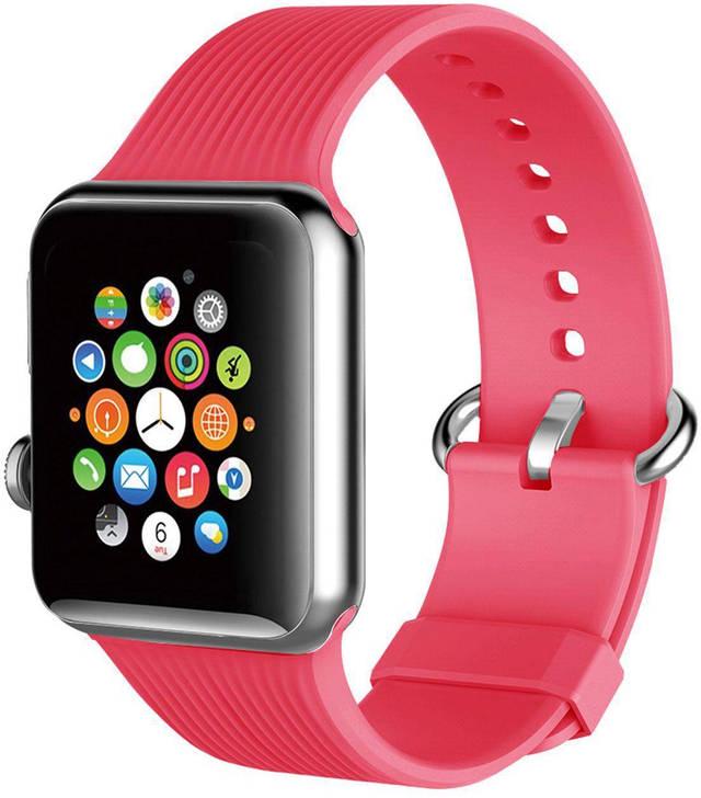 Ремешок силиконовый Promate Silica-42 для Apple Watch 42-44 мм Pink