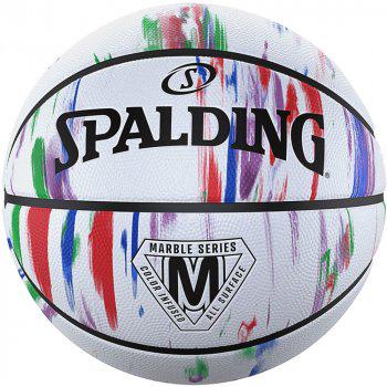 Мяч баскетбольный Spalding Marble Ball Unisex р. 7 Белый/Красный/Синий (689344406466)