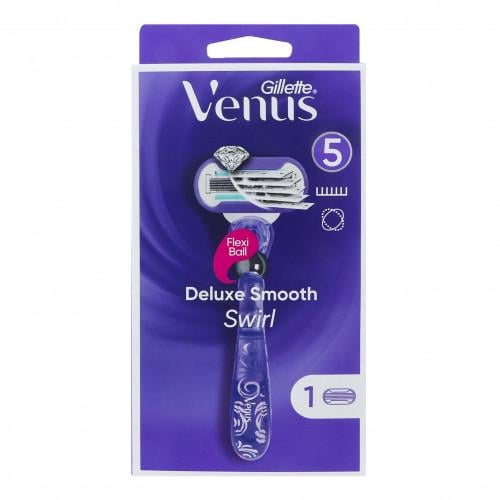 Станок для бритья женский Gillette Venus Swirl Deluxe Extra Smooth + 1 картридж (12713819) - фото 1