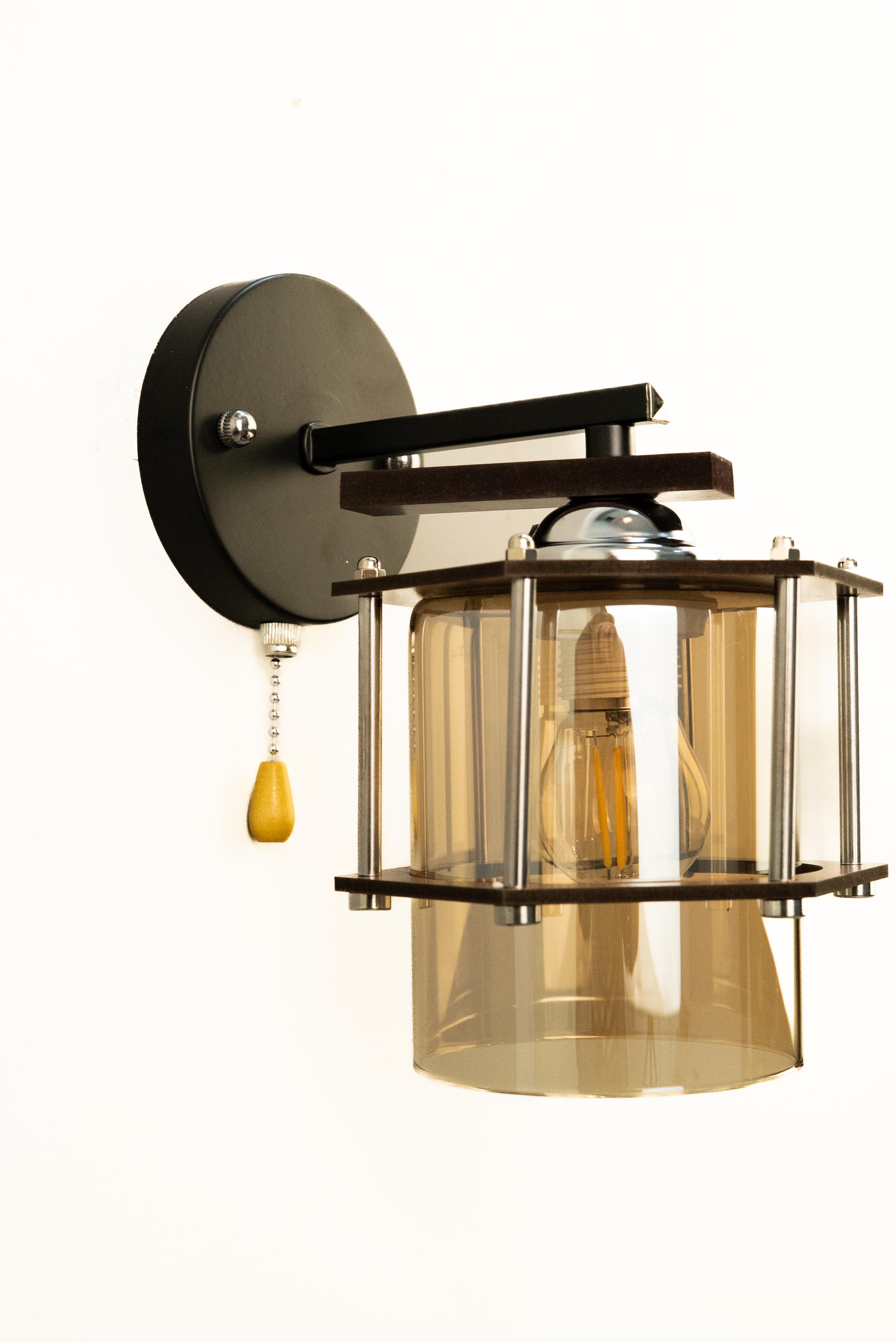 Бра LK-731W/1 E27 BK+CH (29-413)