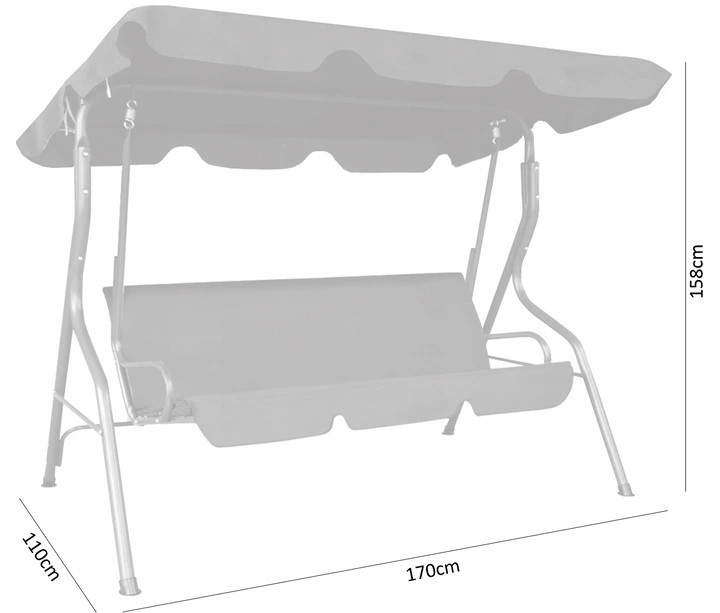 Садовые качели GardenLine VIP 170х110х153см (62e11a683260500591442cb2) - фото 3 Садовые качели GardenLine VIP 170х110х153см (62e11a683260500591442cb2) - фото 3