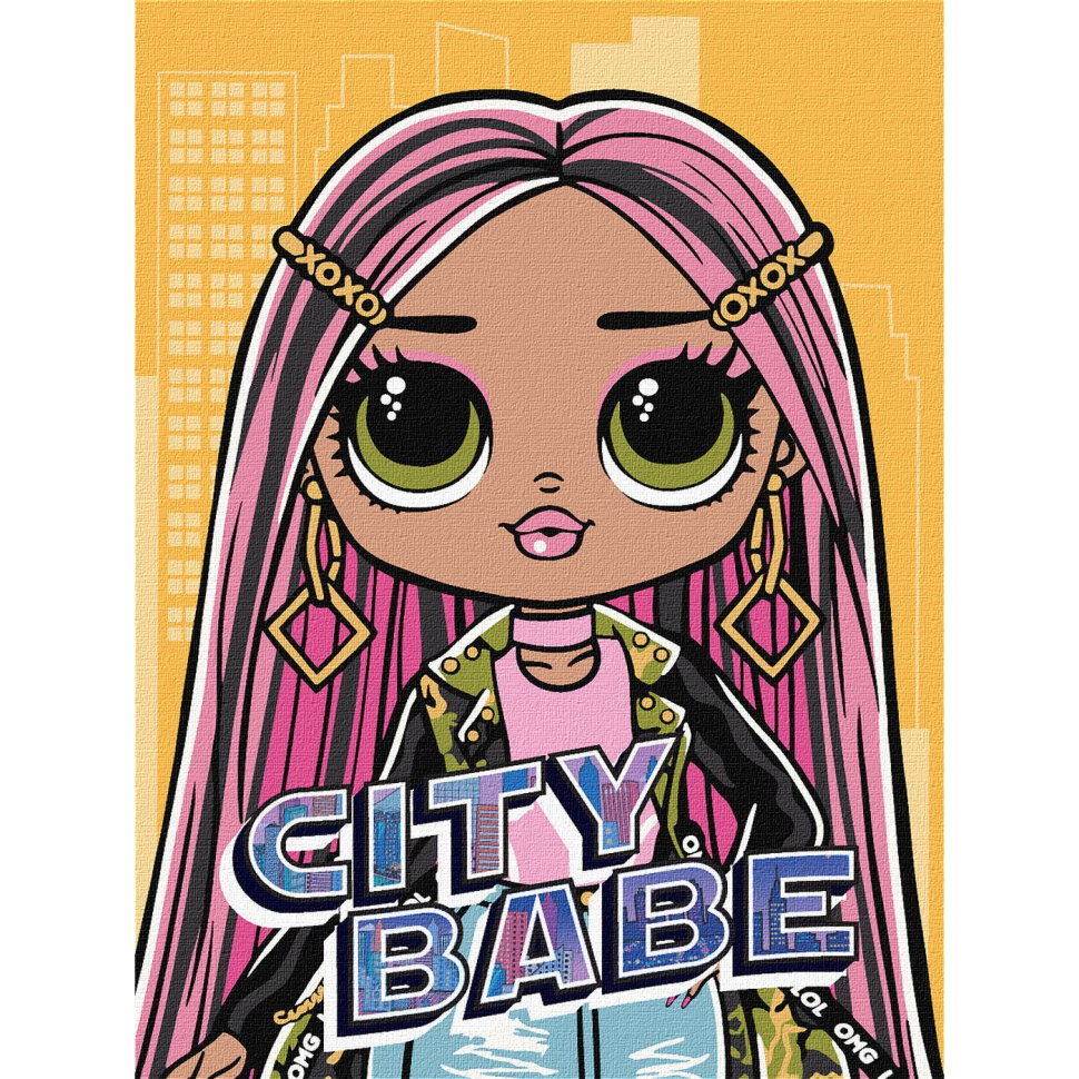 Картина по номерам KHO6277 LOL Surprise! OMG City Babe 30х40 см (3075829798)