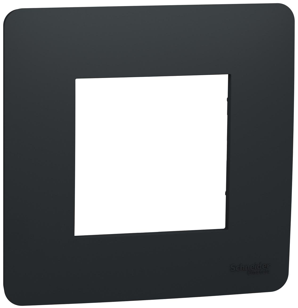 Рамка Schneider Electric 1-постовая ABS-UV Unica Антрацитовая (NU200254) Рамка Schneider Electric 1-постовая ABS-UV Unica Антрацитовая (NU200254)