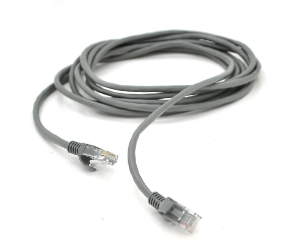 Патч-корд литой Ritar RJ45 Cat.5e UTP 15 м Grey (PCR-CU/15G)