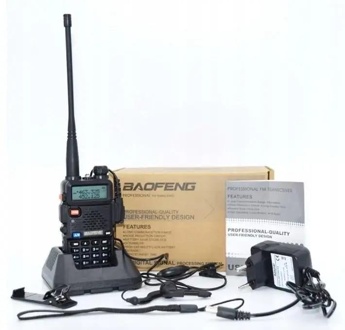 Рація Baofeng UV-5R + гарнітура Чорний (817-1) - фото 6