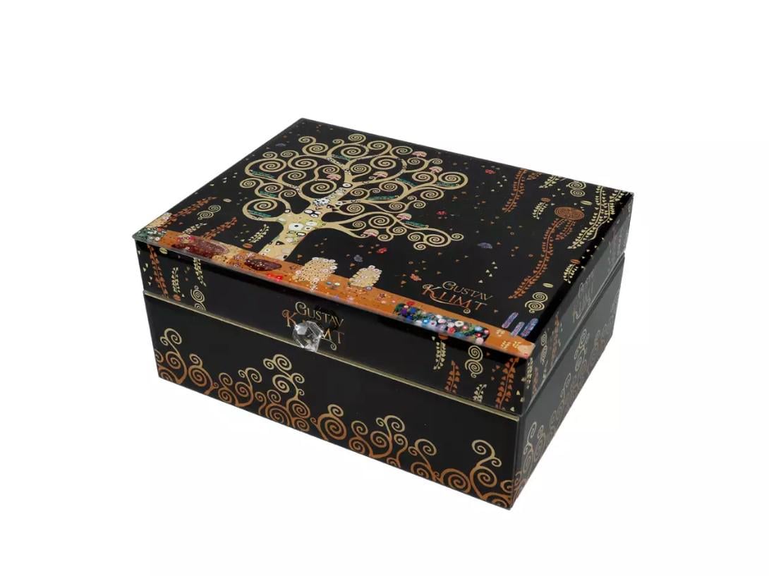 Скринька скляна для прикрас Carmani Г. Клімт Дерево життя 9х15х20 см (195-9013)