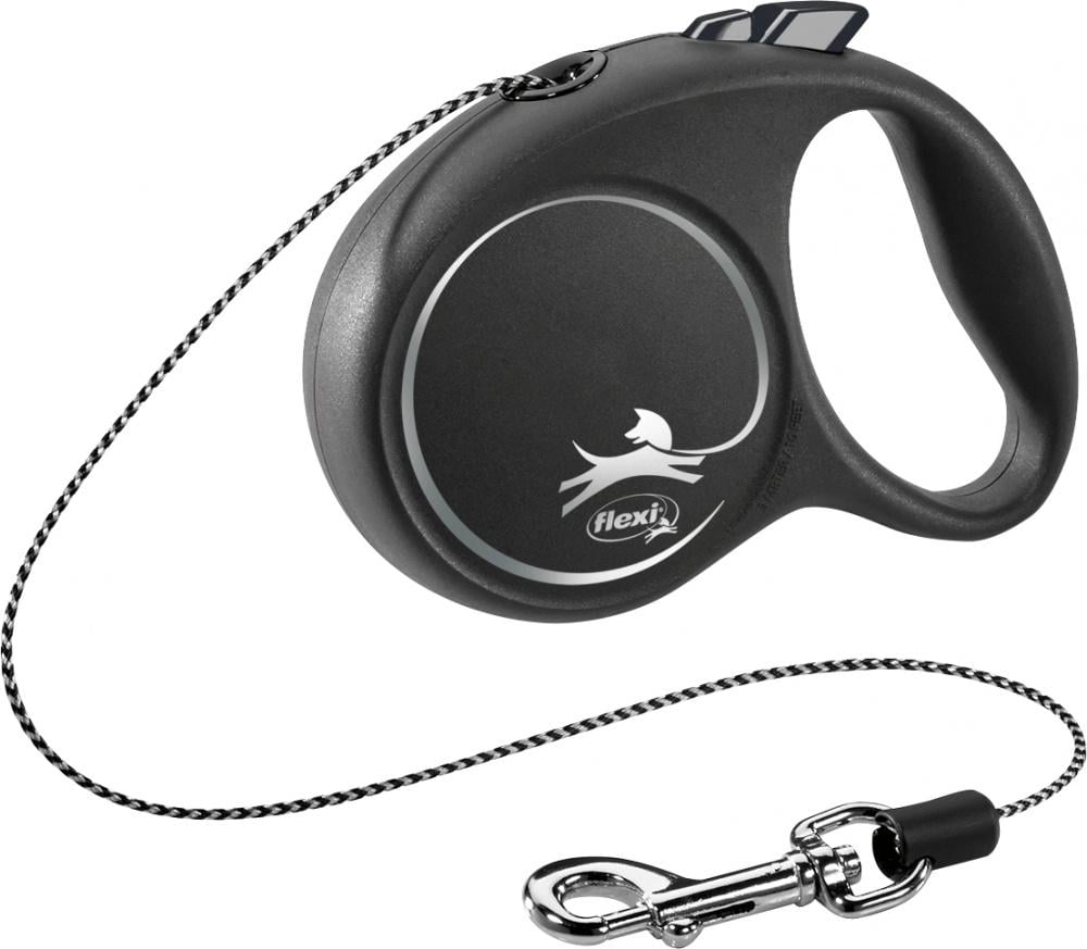 Поводок-рулетка flexi BLACK DESIGN XS Черный (TX-12241)