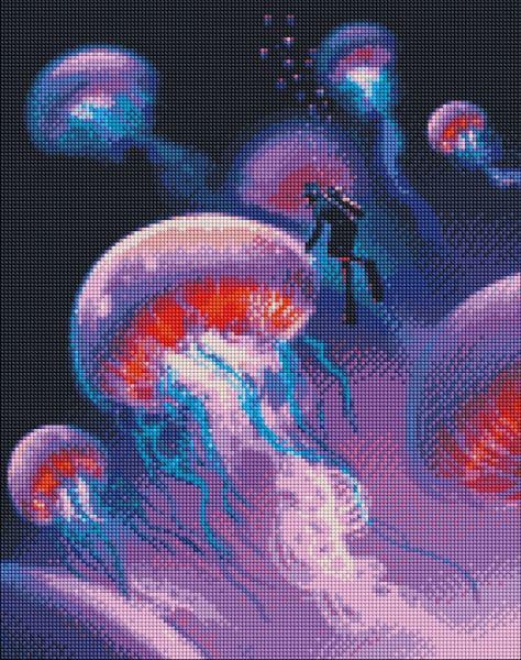 Алмазная мозаика Идейка Исследуя океан 40x50 см (Id-AMO7166)