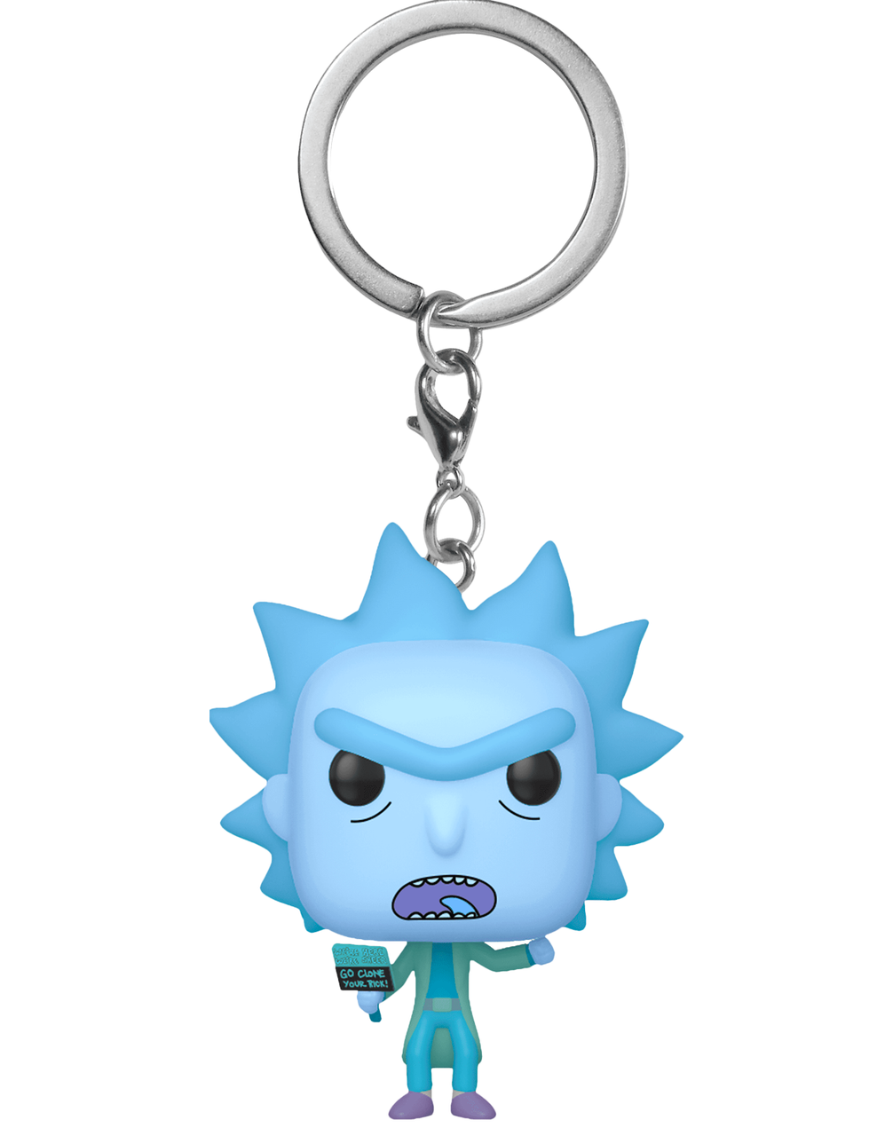 Детская игровая фигурка брелок Funko Pop Rick and Morty Hologram 4 см (Trinket RM 659)
