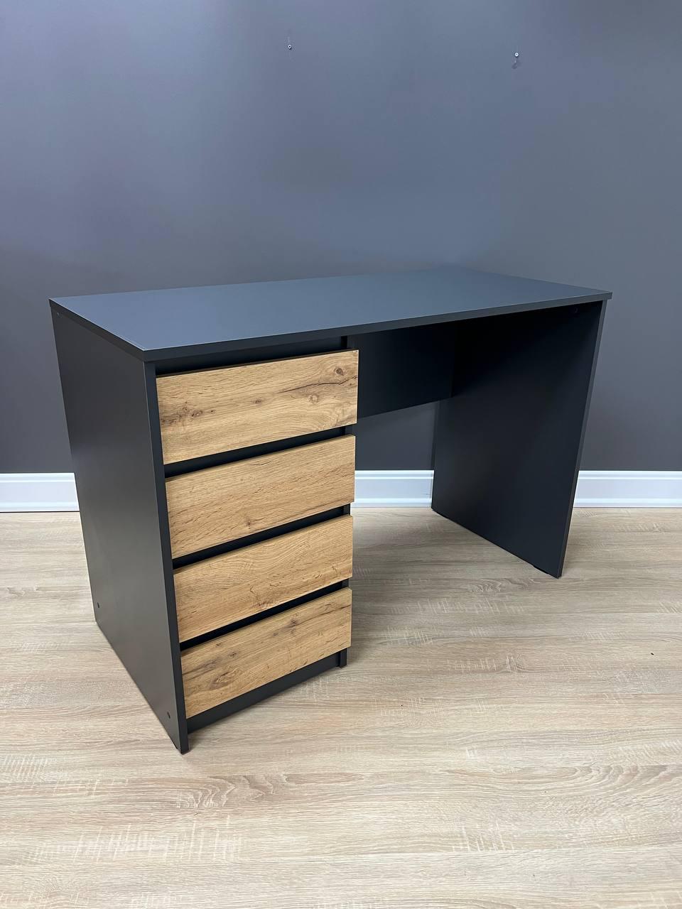 Стіл письмовий Арес лівий 1104х760х514 мм Антрацит/Дуб Аппалачі - фото 1 Стіл письмовий Арес лівий 1104х760х514 мм Антрацит/Дуб Аппалачі - фото 1