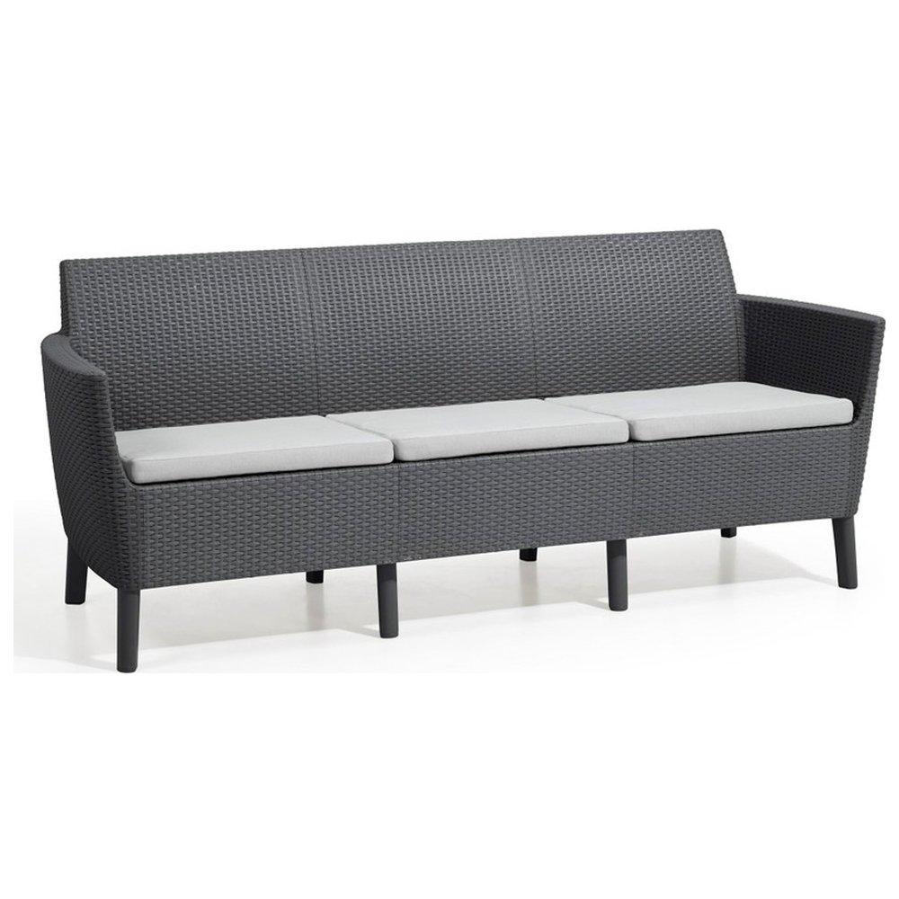 Диван тримісний Keter Salemo 3 Seater Sofa Графіт (244100)